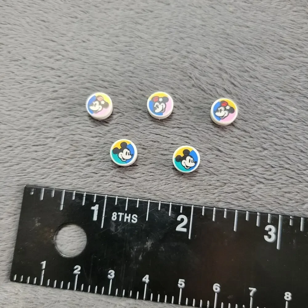Mickey Minnie Disney Lego Craft Pieces Fun Color‎ Create Earings